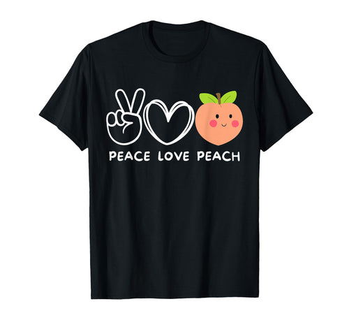 Peace Love Peach Peach Lover Fruit T-Shirt - Minimalist Print for Adults - T-Shirt, Sweatshirt, Hoodie