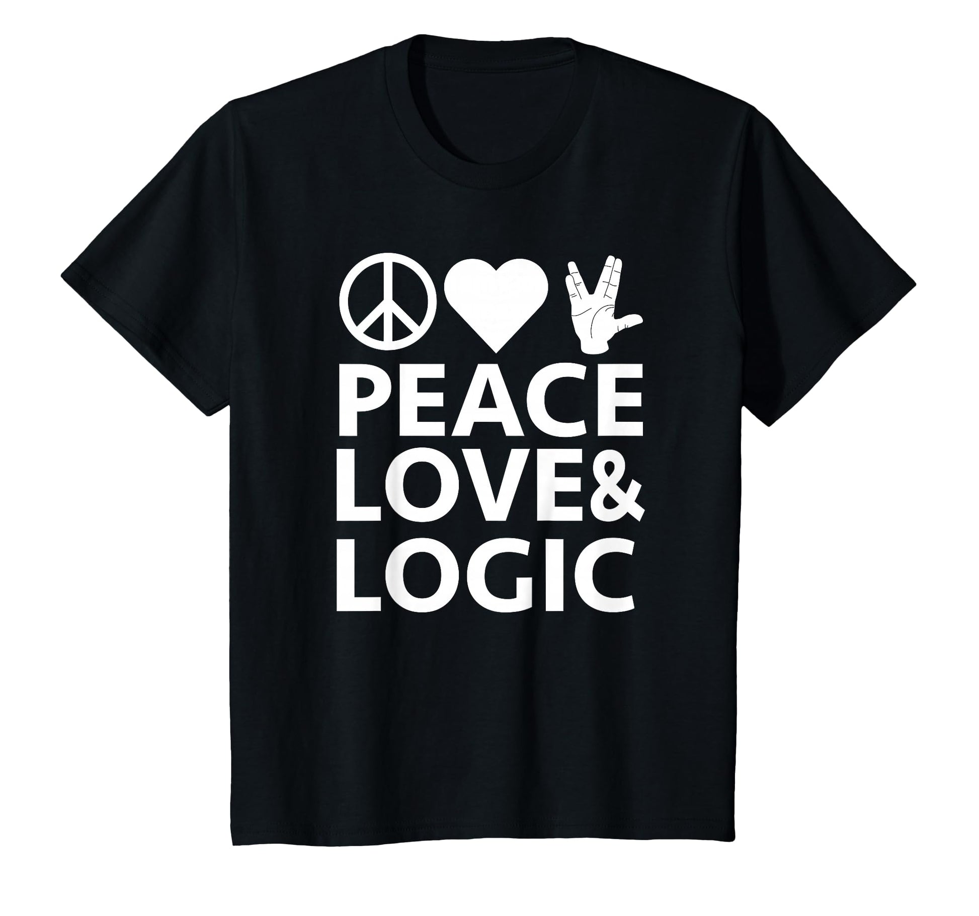 Peace Love Logic T-Shirt - Trendy Graphic Unisex - T-Shirt, Sweatshirt, Hoodie