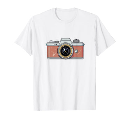 Photographer Camera Illustration T-Shirt - Minimalist Print Unisex - T-Shirt, Sweatshirt, Hoodie