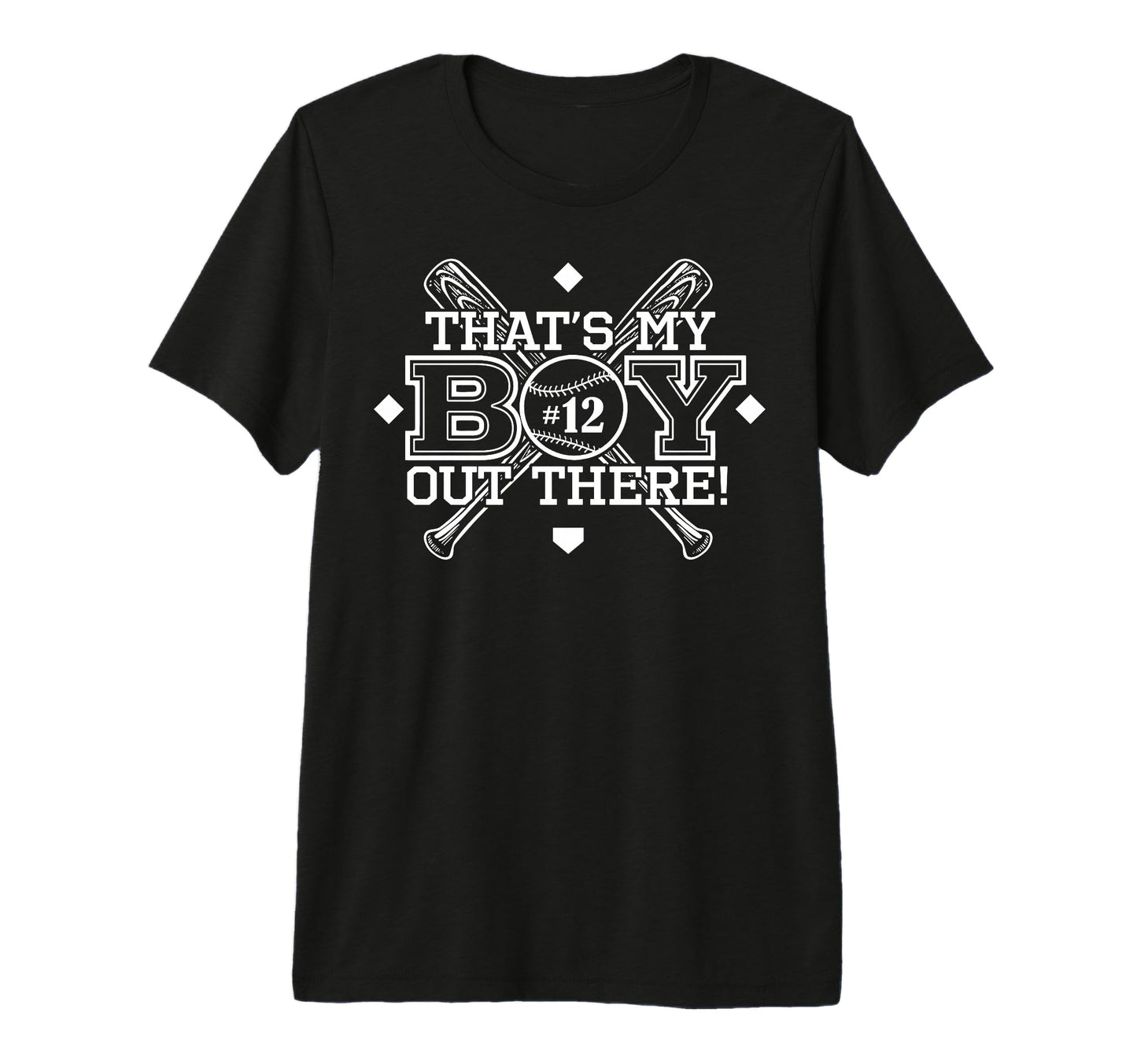 Baseball Mom Dad Thats My Proud Parent T-Shirt - Graphic Print Unisex - T-Shirt, Sweatshirt, Hoodie
