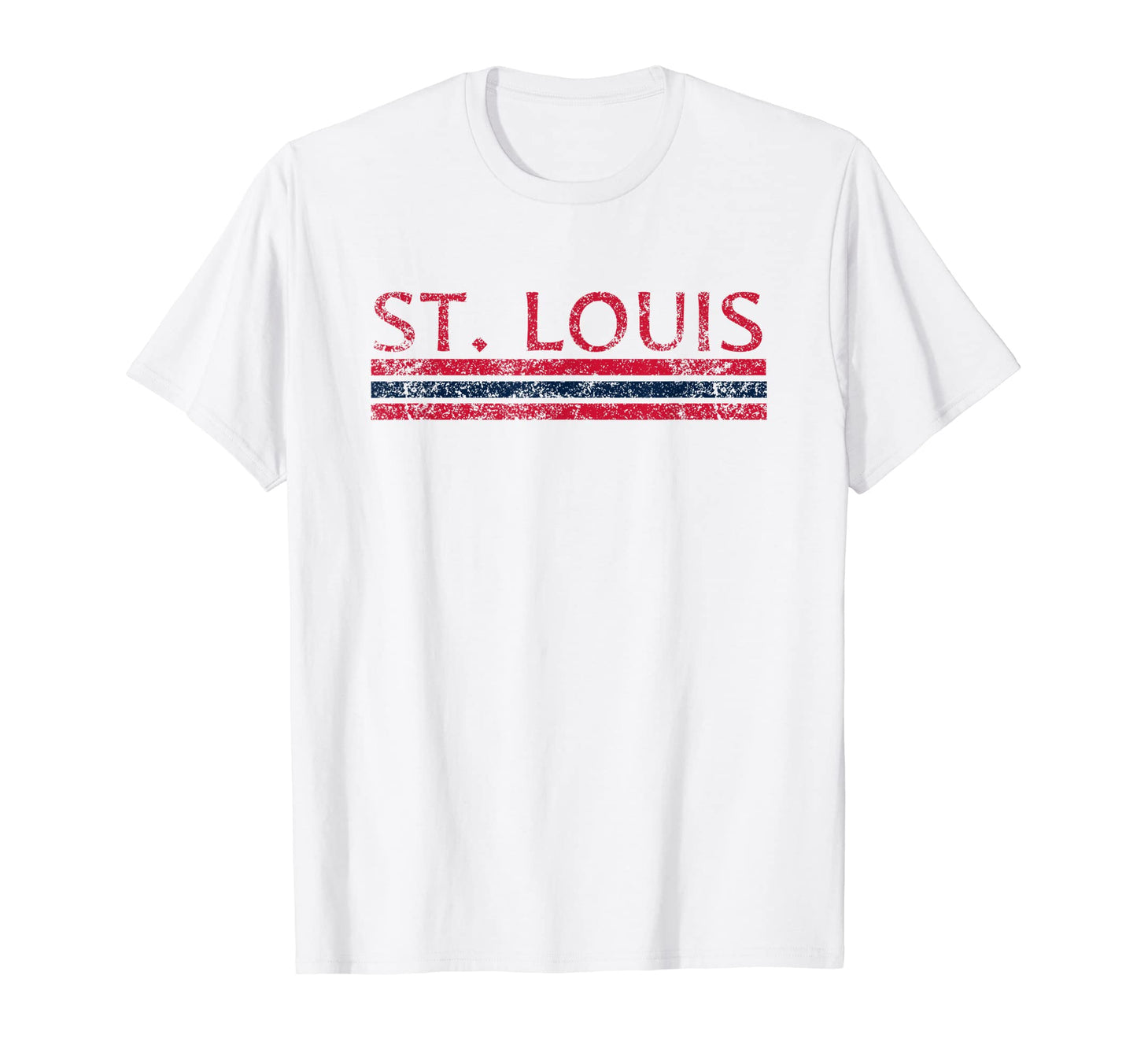St Louis Missouri Weathered T-Shirt - Casual Everyday Wear for Adults - T-Shirt, Sweatshirt, Hoodie