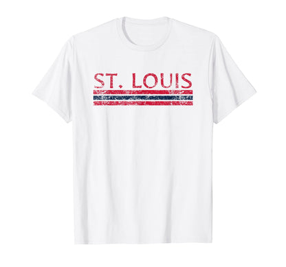 St Louis Missouri Weathered T-Shirt - Casual Everyday Wear for Adults - T-Shirt, Sweatshirt, Hoodie