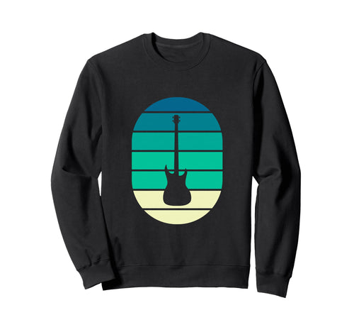 Rock Guitar Silhouette Ocean Sweatshirt - Casual Everyday Wear Men Women - T-Shirt, Sweatshirt, Hoodie