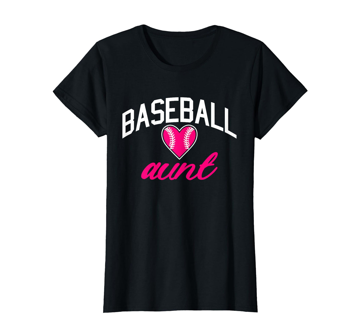 Baseball Heart Aunt T-Shirt - Aesthetic Graphic Unisex - T-Shirt, Sweatshirt, Hoodie