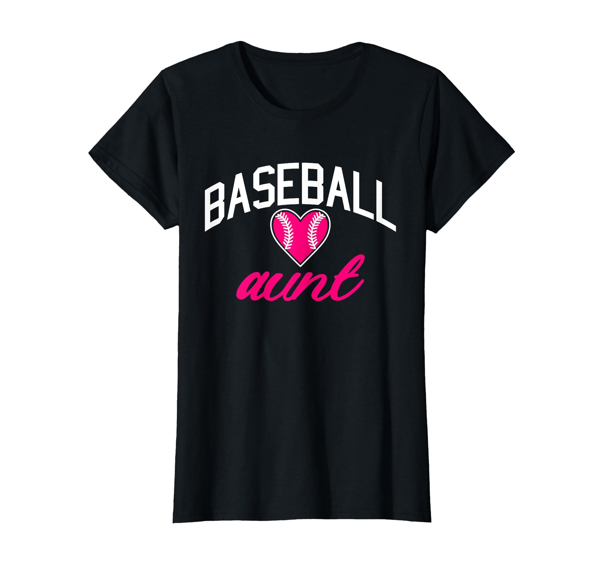 Baseball Heart Aunt T-Shirt - Aesthetic Graphic Unisex - T-Shirt, Sweatshirt, Hoodie
