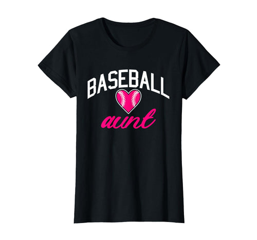 Baseball Heart Aunt T-Shirt - Aesthetic Graphic Unisex - T-Shirt, Sweatshirt, Hoodie