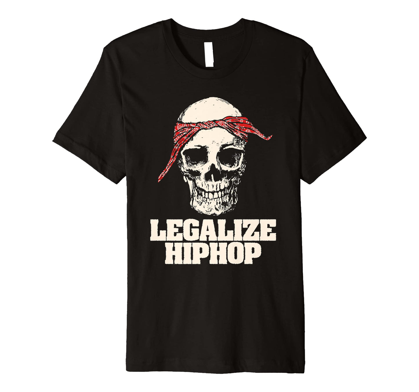Legalize Hiphop Skull Do Rag Bandana T-Shirt - Aesthetic Graphic Men Women - T-Shirt, Sweatshirt, Hoodie