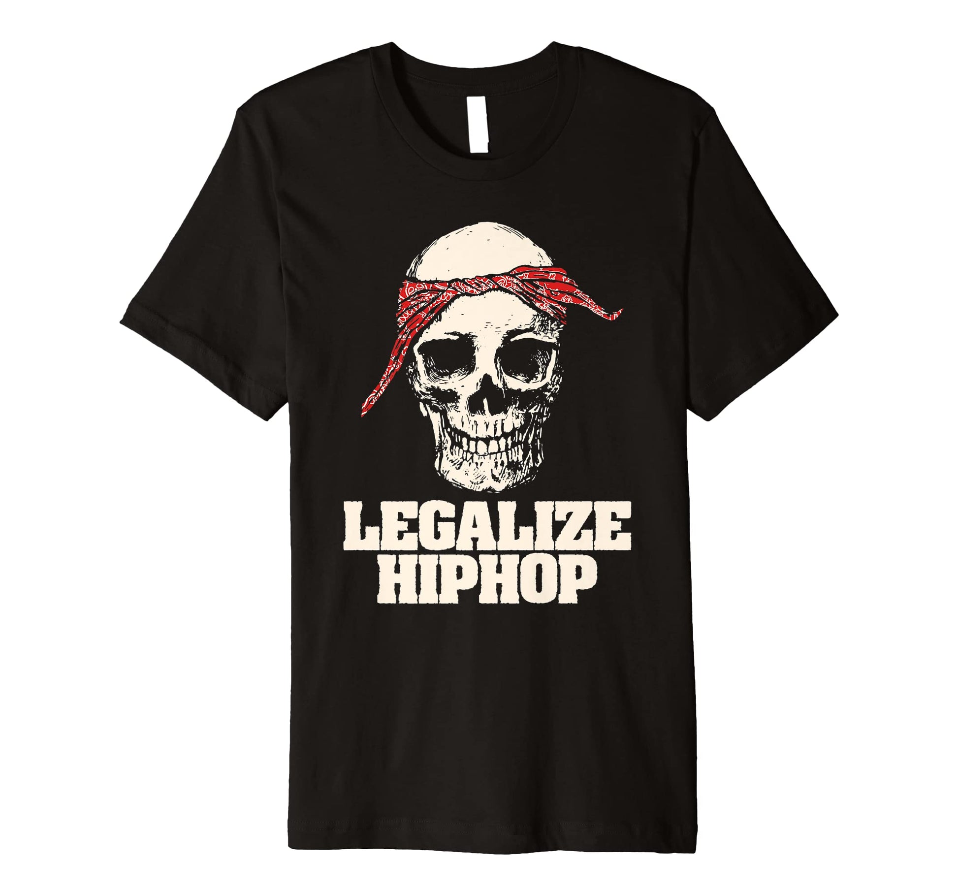 Legalize Hiphop Skull Do Rag Bandana T-Shirt - Aesthetic Graphic Men Women - T-Shirt, Sweatshirt, Hoodie