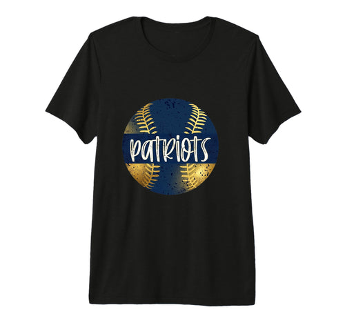 Patriots Baseball Mascot School Team T-Shirt - Novelty Apparel Men Women - T-Shirt, Sweatshirt, Hoodie