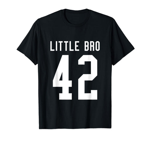 Number 42 Little Bro Biggest Fan T-Shirt - Aesthetic Graphic Men Women - T-Shirt, Sweatshirt, Hoodie