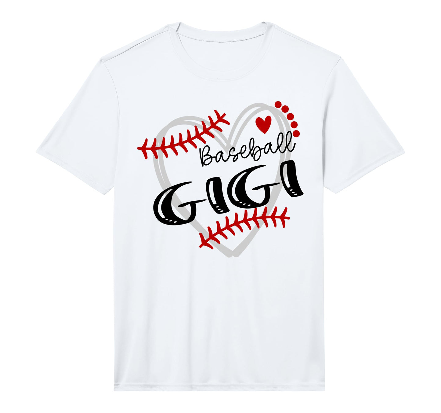 Personalized Baseball Heart Gigi T-Shirt - Graphic Print Men Women - T-Shirt, Sweatshirt, Hoodie
