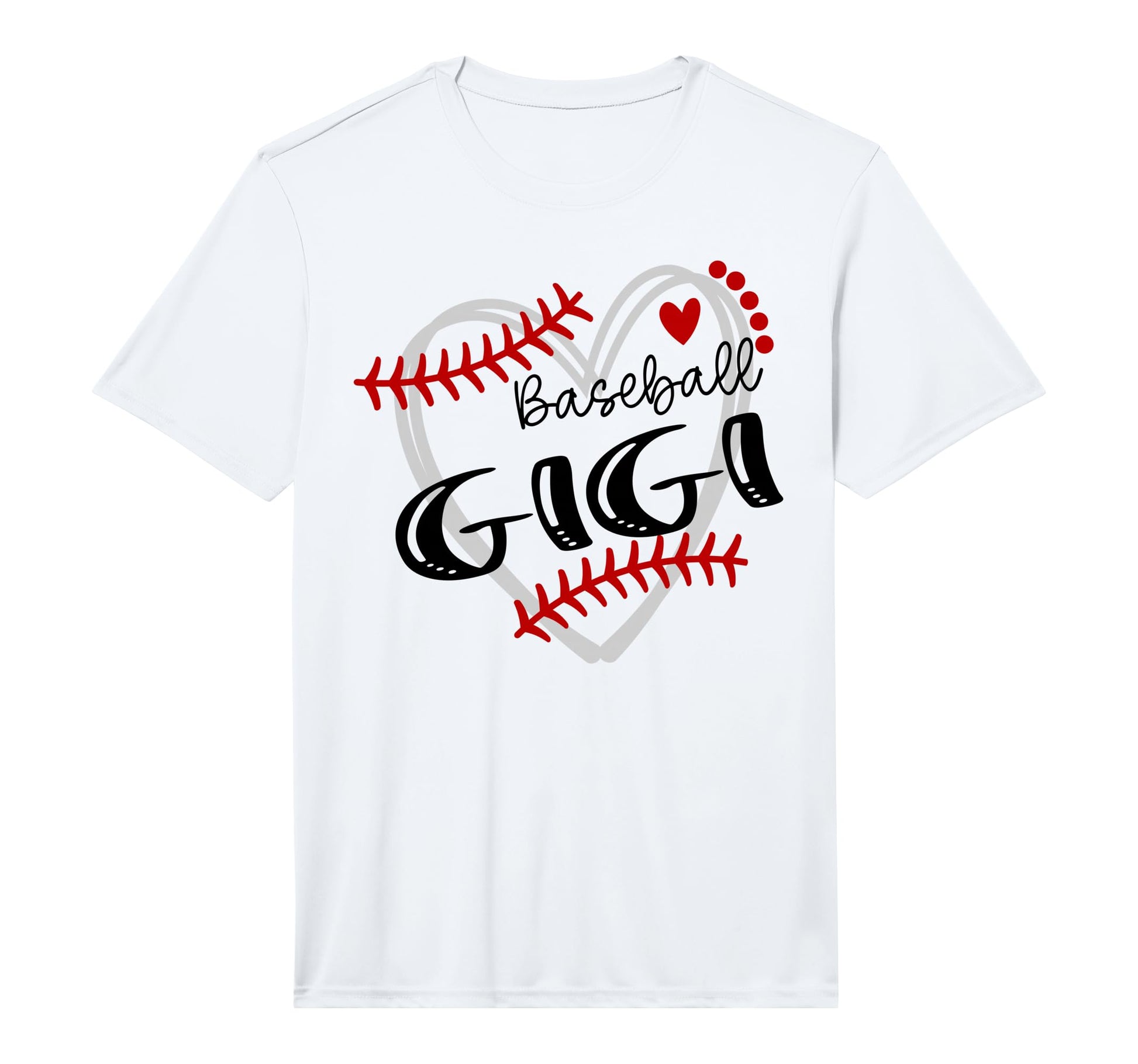 Personalized Baseball Heart Gigi T-Shirt - Graphic Print Men Women - T-Shirt, Sweatshirt, Hoodie