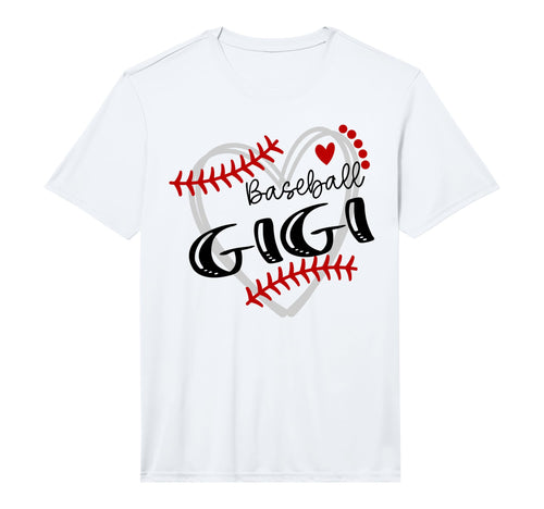 Personalized Baseball Heart Gigi T-Shirt - Graphic Print Men Women - T-Shirt, Sweatshirt, Hoodie
