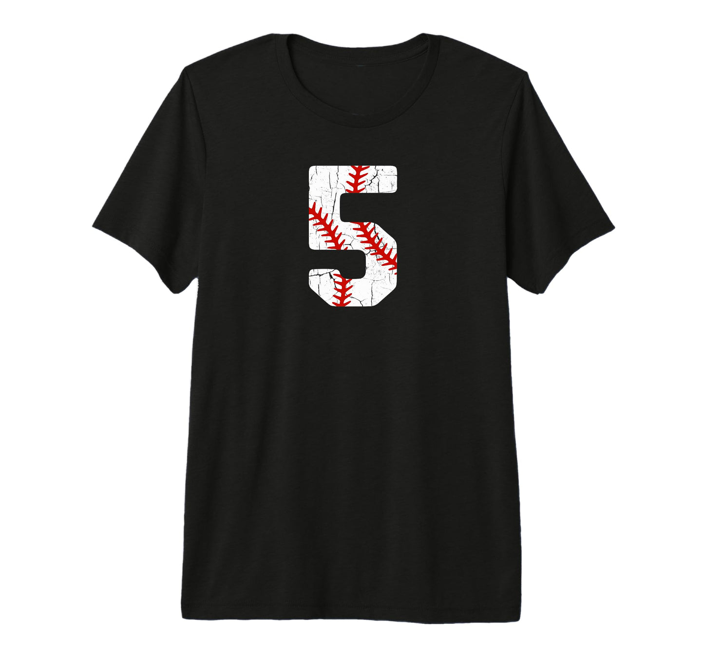 Baseball Player Jersey Number 5 5 T-Shirt - Trendy Graphic for Adults - T-Shirt, Sweatshirt, Hoodie