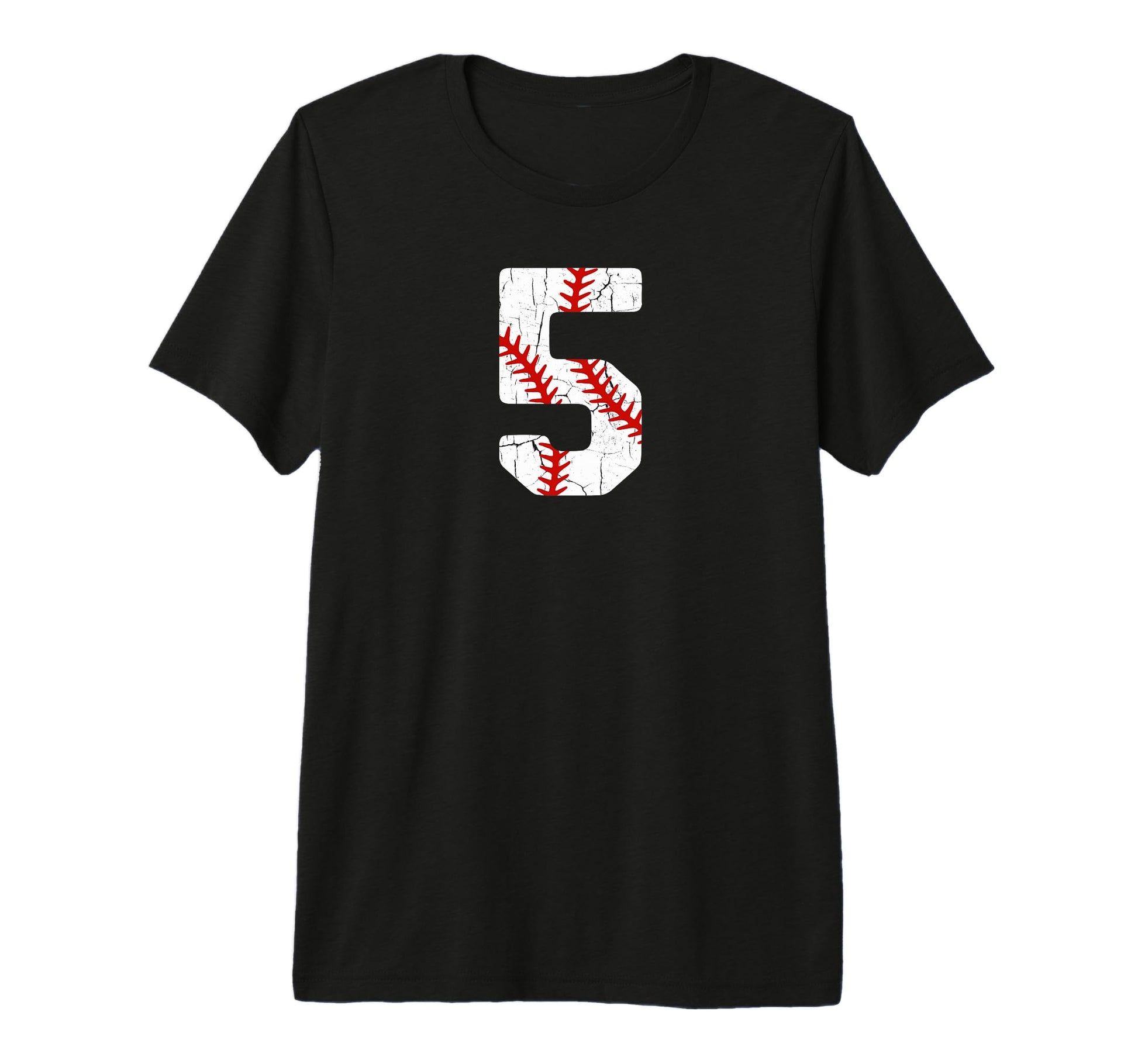 Baseball Player Jersey Number 5 5 T-Shirt - Trendy Graphic for Adults - T-Shirt, Sweatshirt, Hoodie