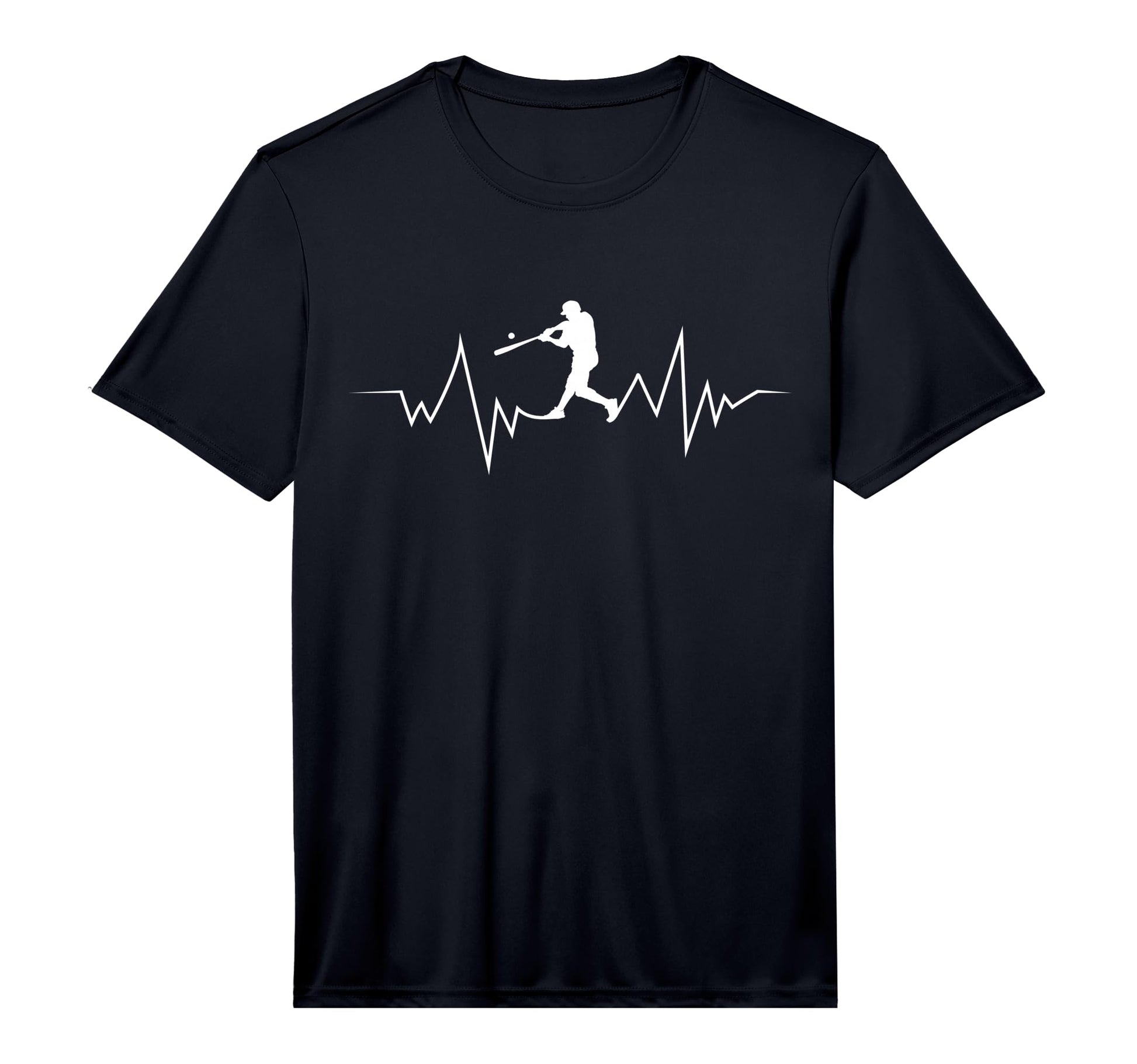 Baseball Heartbeat Sport Fans Performance T-Shirt - Graphic Print Men Women - T-Shirt, Sweatshirt, Hoodie