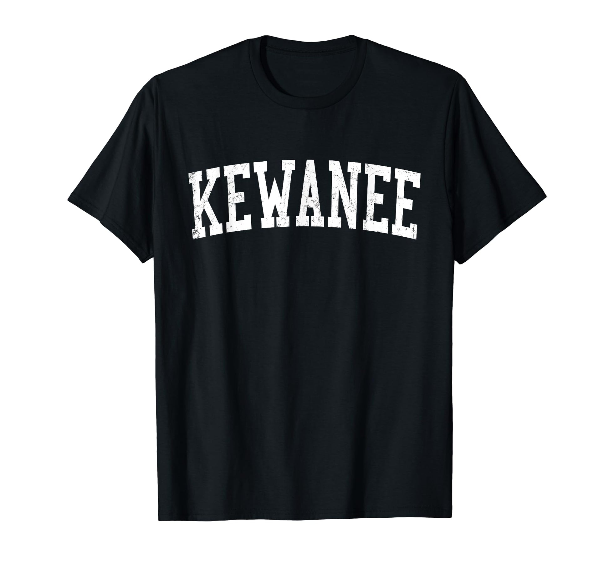 Kewanee Il Distressed White Varsity T-Shirt - Custom Art Print Unisex - T-Shirt, Sweatshirt, Hoodie