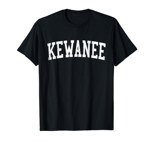 Kewanee Il Distressed White Varsity T-Shirt - Custom Art Print Unisex - T-Shirt, Sweatshirt, Hoodie