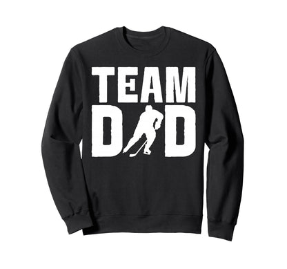 Hockey Dad Proud Game Day Sports Sweatshirt - Custom Art Print for Adults - T-Shirt, Sweatshirt, Hoodie