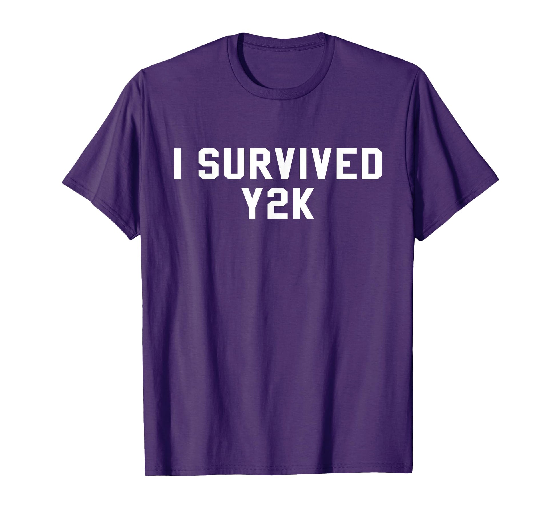 I Survived Y2K Year 2000 T-Shirt - Casual Everyday Wear for Adults - T-Shirt, Sweatshirt, Hoodie