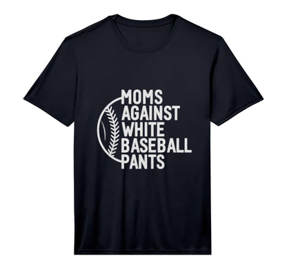 Mens Moms Against White Baseball T-Shirt - Custom Art Print Men Women - T-Shirt, Sweatshirt, Hoodie