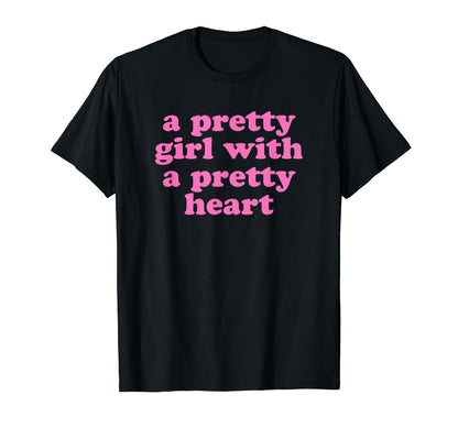Pretty Pretty Heart Y2K Aesthetic T-Shirt - Custom Art Print Unisex - T-Shirt, Sweatshirt, Hoodie