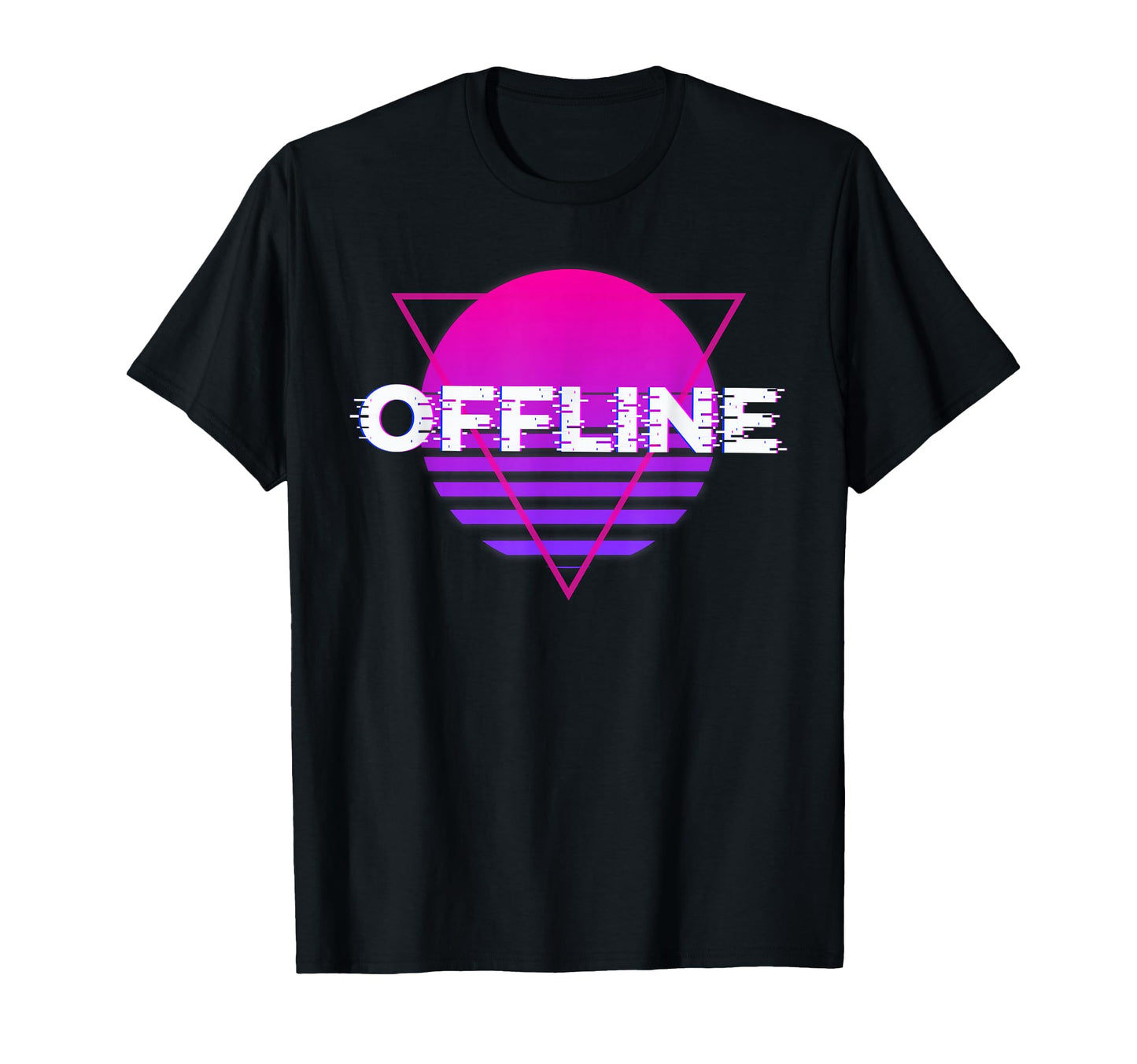 Offline Sunset Kawaii Aesthetic T-Shirt - Minimalist Print Men Women - T-Shirt, Sweatshirt, Hoodie