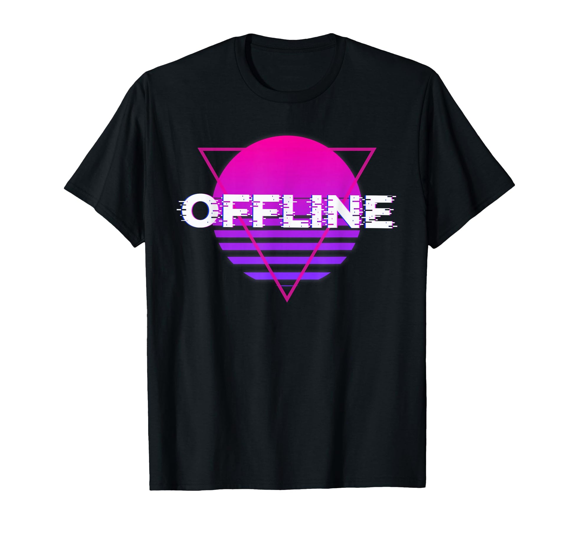 Offline Sunset Kawaii Aesthetic T-Shirt - Minimalist Print Men Women - T-Shirt, Sweatshirt, Hoodie