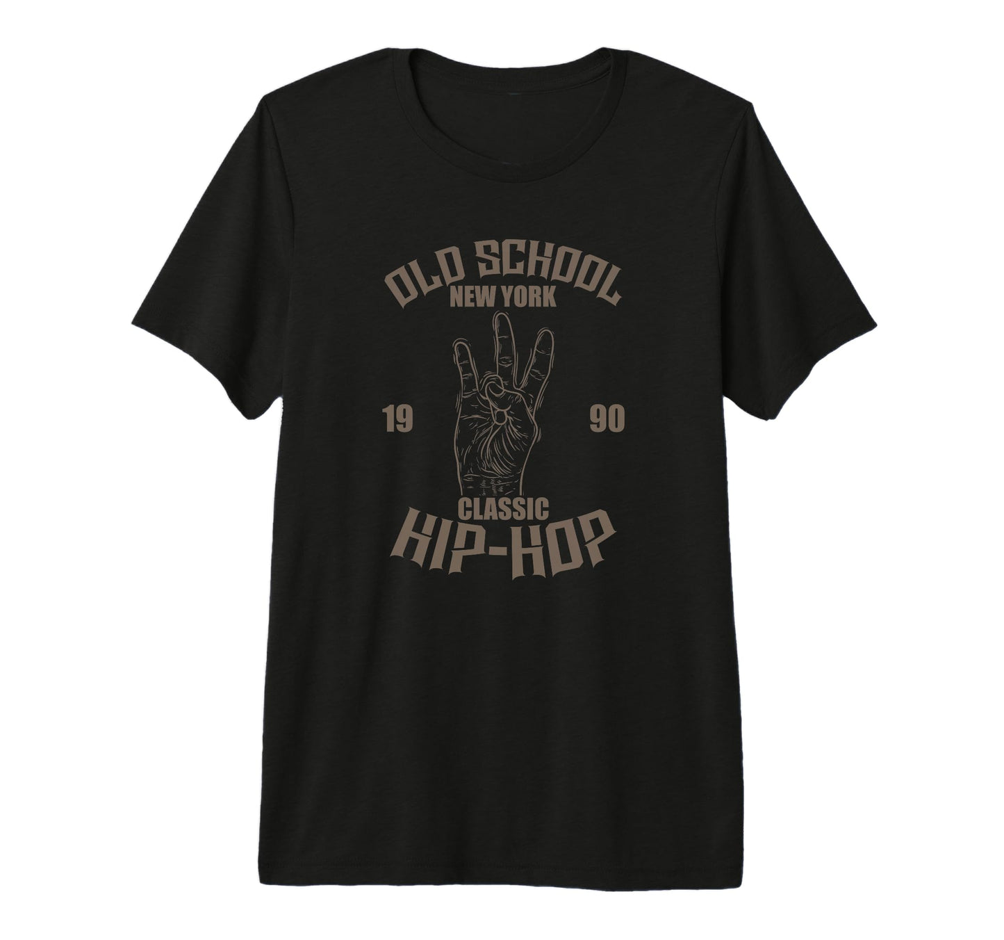 Old School New York 1990 Hip Hop Rap T-Shirt - Graphic Print for Adults - T-Shirt, Sweatshirt, Hoodie