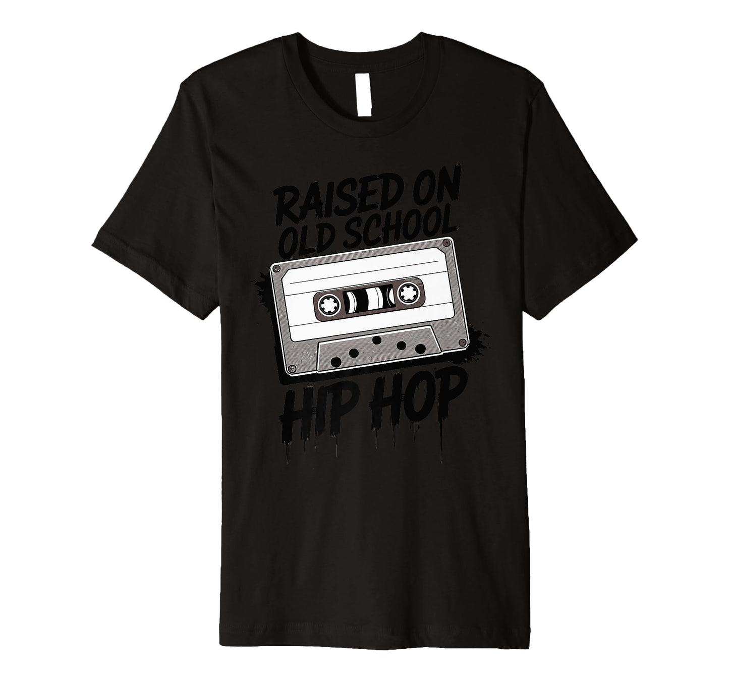 Raised Old School Hip Hop T-Shirt - Minimalist Print Unisex - T-Shirt, Sweatshirt, Hoodie