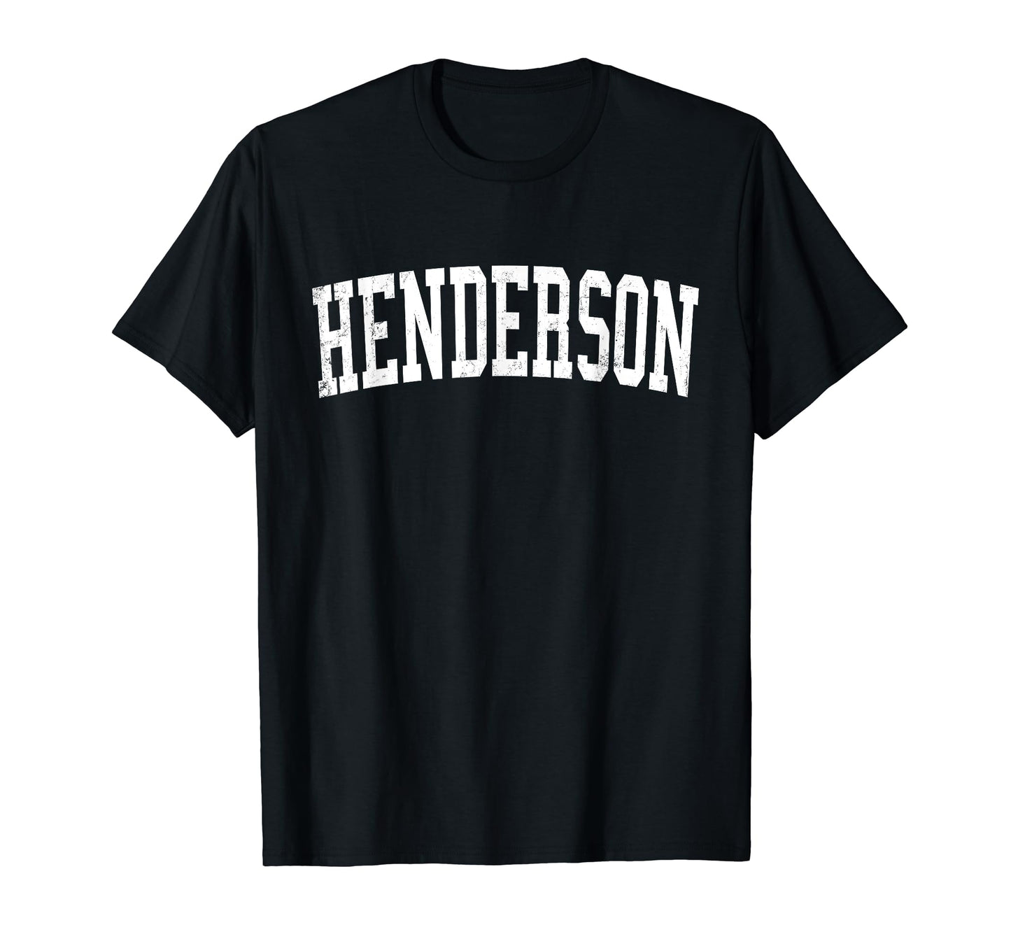 Henderson Nv Distressed White Varsity T-Shirt - Novelty Apparel for Adults - T-Shirt, Sweatshirt, Hoodie