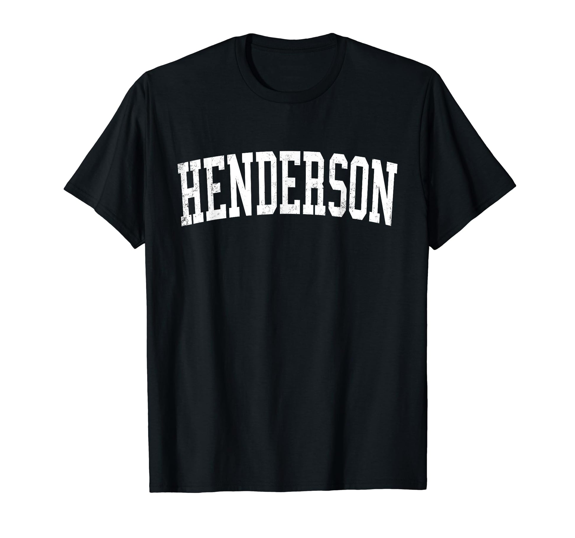 Henderson Nv Distressed White Varsity T-Shirt - Novelty Apparel for Adults - T-Shirt, Sweatshirt, Hoodie