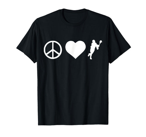 Peace Love Lacrosse T-Shirt - Unique Graphic Men Women - T-Shirt, Sweatshirt, Hoodie