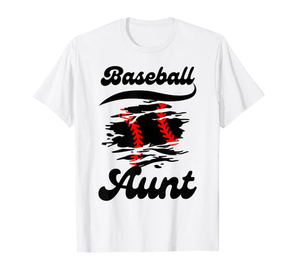 Baseball Aunt Family Matching Aunt T-Shirt - Trendy Graphic Unisex - T-Shirt, Sweatshirt, Hoodie