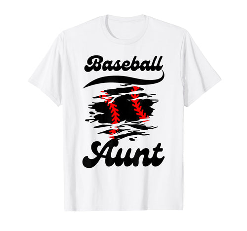Baseball Aunt Family Matching Aunt T-Shirt - Trendy Graphic Unisex - T-Shirt, Sweatshirt, Hoodie