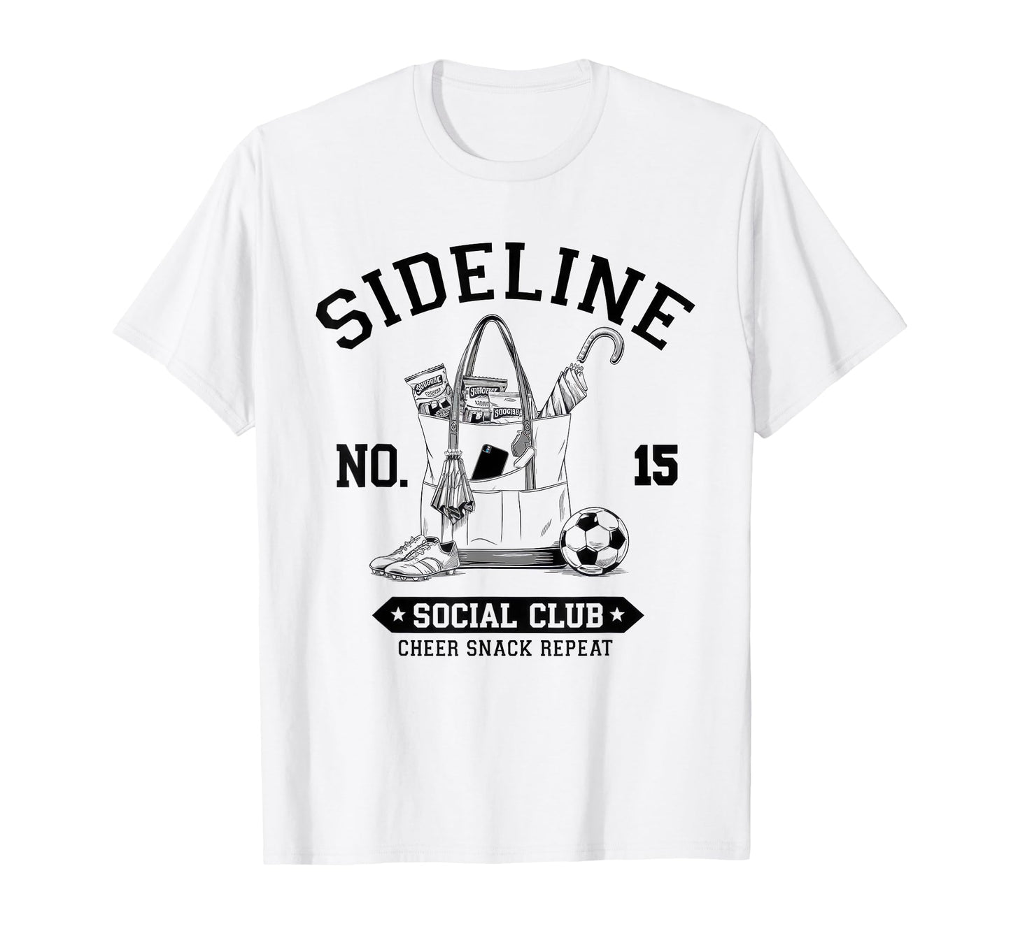 Sideline Social Club Soccer Mom Game Day T-Shirt - Aesthetic Graphic Unisex - T-Shirt, Sweatshirt, Hoodie