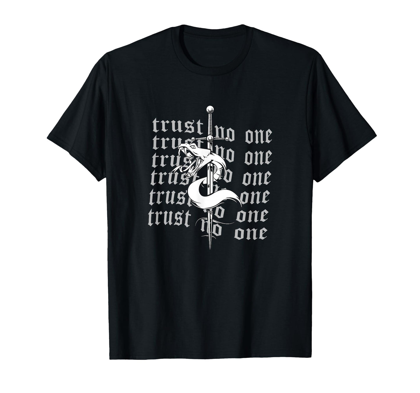 Trust No One Snake Aesthetic Edgy T-Shirt - Unique Graphic Unisex - T-Shirt, Sweatshirt, Hoodie