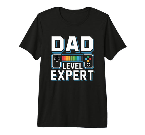 Mens Gamer Dad Level Expert Father Gaming T-Shirt - Novelty Apparel Unisex - T-Shirt, Sweatshirt, Hoodie