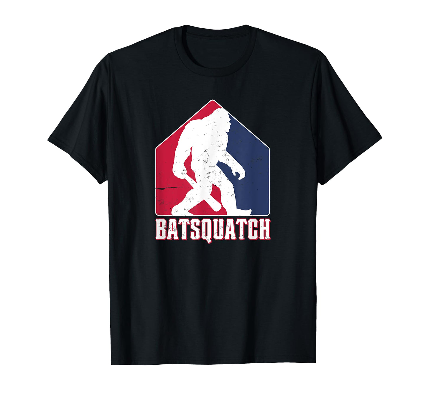 Funny Batsquatch Baseball Sports Fan T-Shirt - Custom Art Print for Adults - T-Shirt, Sweatshirt, Hoodie