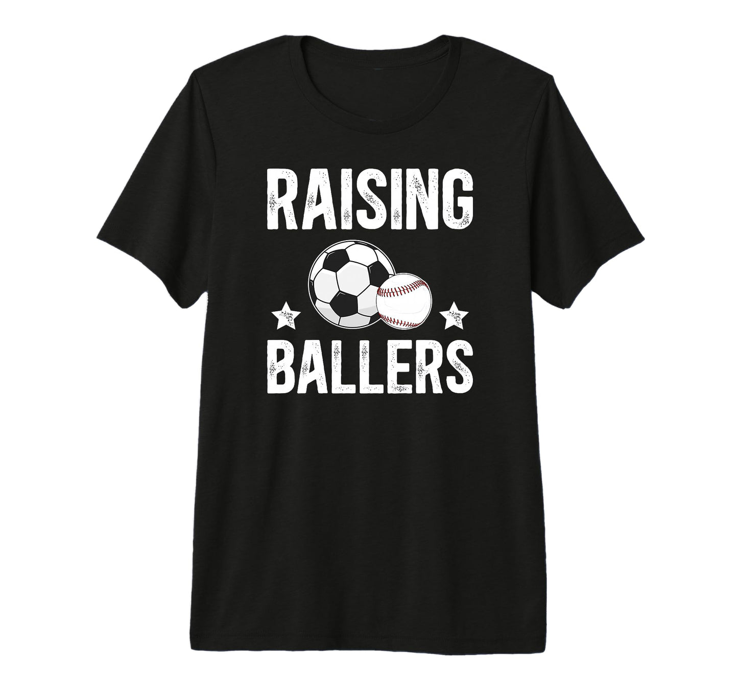 Mens Raising Ballers Soccer Baseball T-Shirt - Casual Everyday Wear Unisex - T-Shirt, Sweatshirt, Hoodie