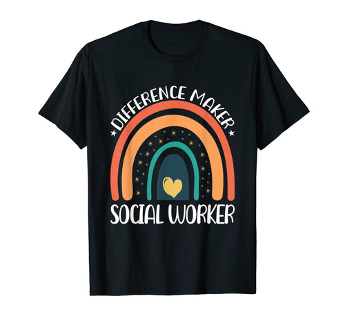 Social Worker Are Difference Maker T-Shirt - Novelty Apparel for Adults - T-Shirt, Sweatshirt, Hoodie