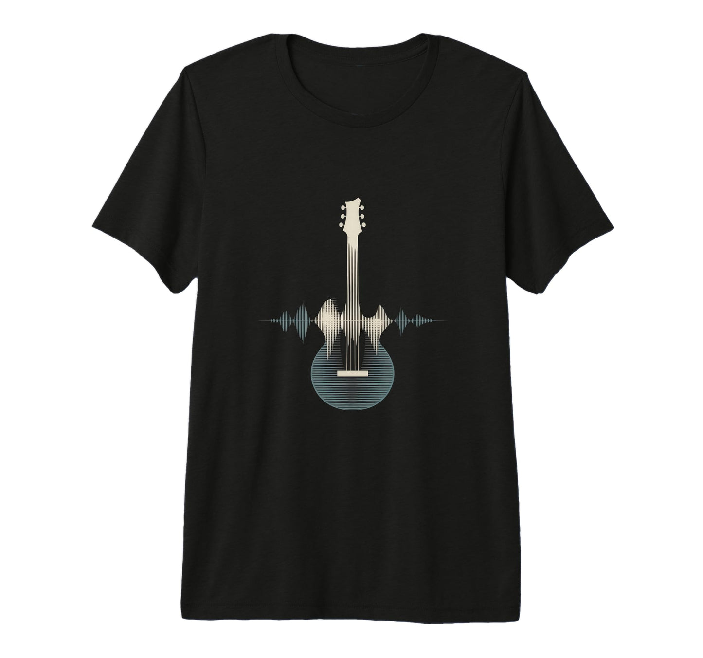 Guitar Sound Wave Musician Acoustic T-Shirt - Aesthetic Graphic Unisex - T-Shirt, Sweatshirt, Hoodie