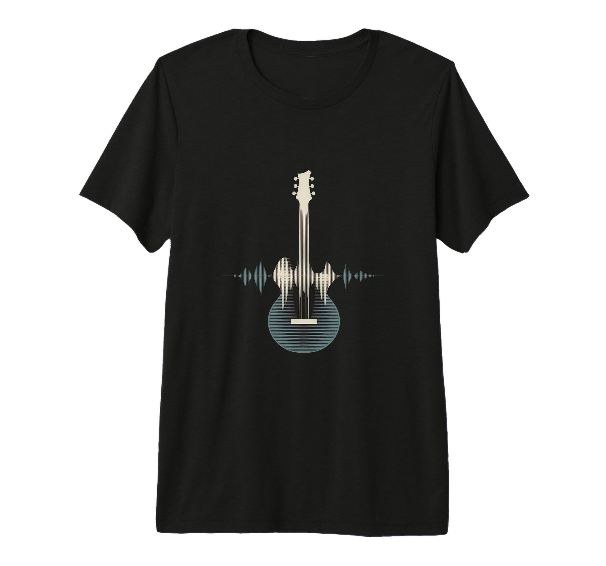Guitar Sound Wave Musician Acoustic T-Shirt - Aesthetic Graphic Unisex - T-Shirt, Sweatshirt, Hoodie