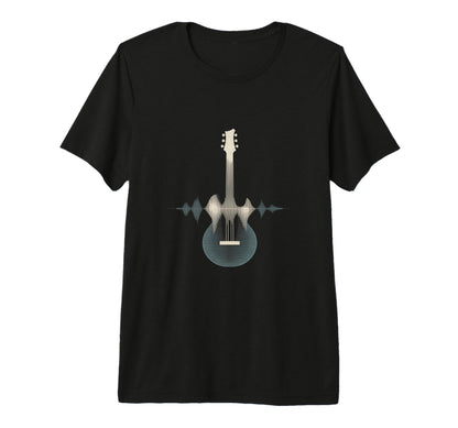 Guitar Sound Wave Musician Acoustic T-Shirt - Aesthetic Graphic Unisex - T-Shirt, Sweatshirt, Hoodie