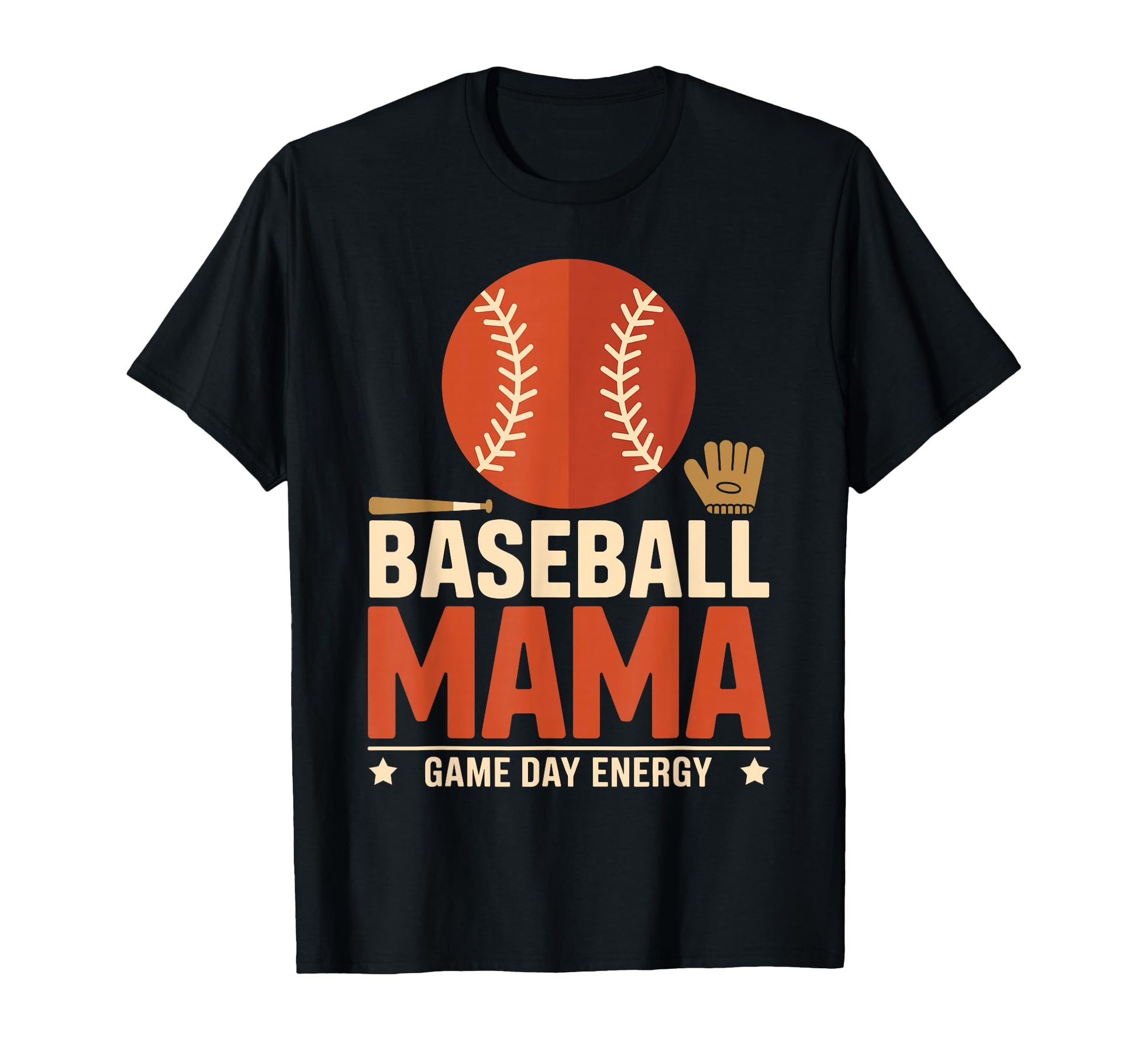 Baseball Mama Game Day Energy Sports T-Shirt - Casual Everyday Wear Unisex - T-Shirt, Sweatshirt, Hoodie
