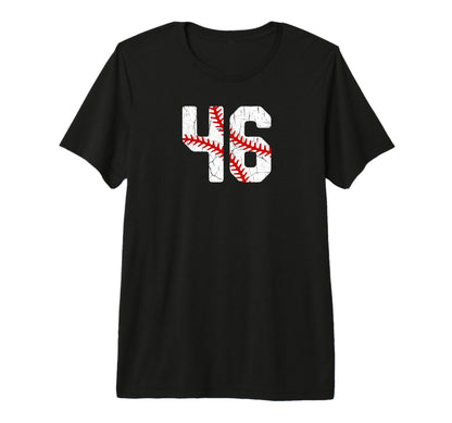 Baseball Player Jersey Number 46 T-Shirt - Casual Everyday Wear for Adults - T-Shirt, Sweatshirt, Hoodie