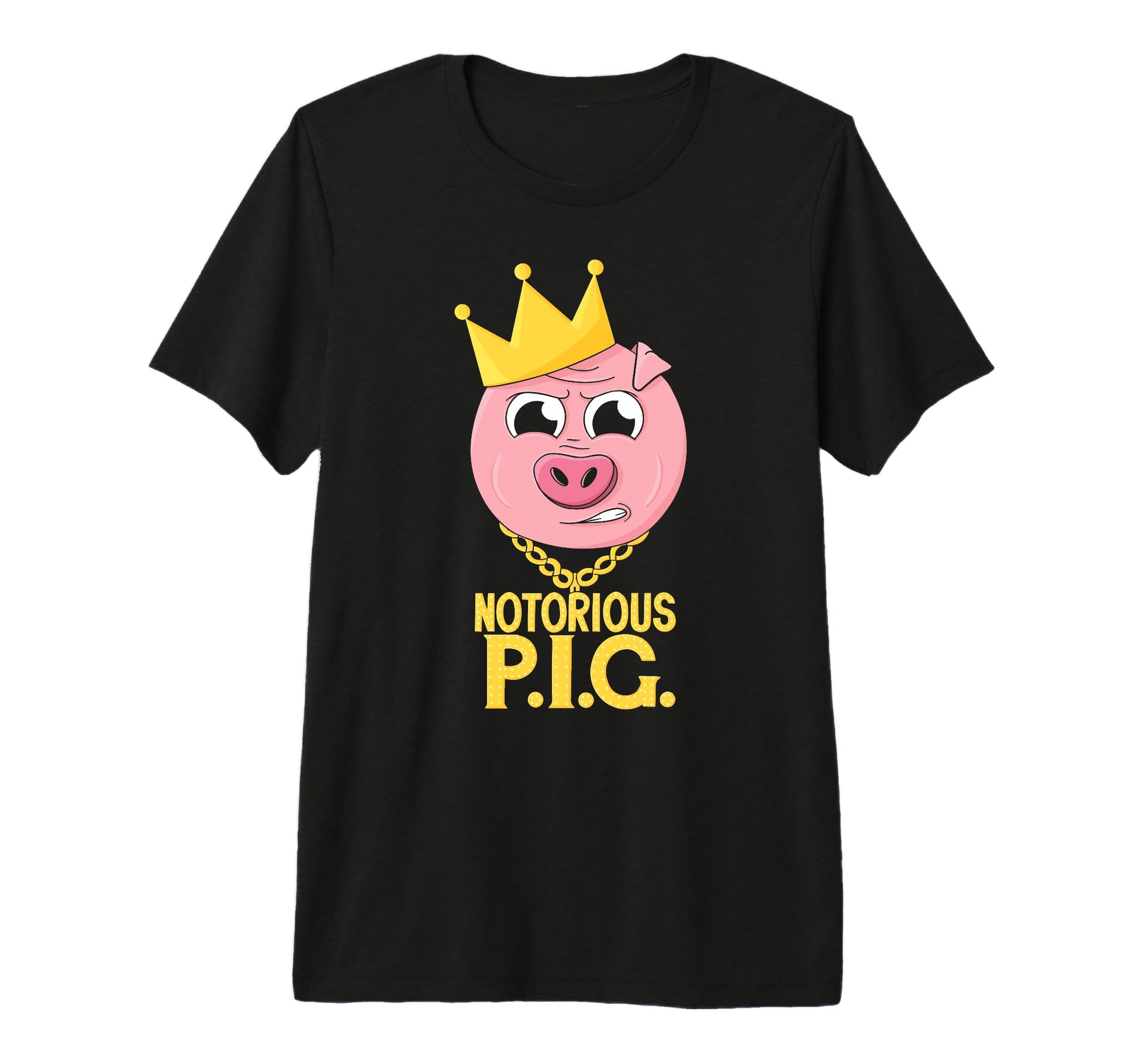 Hip Hop Notorious Pig Farm Pun Old T-Shirt - Minimalist Print for Adults - T-Shirt, Sweatshirt, Hoodie