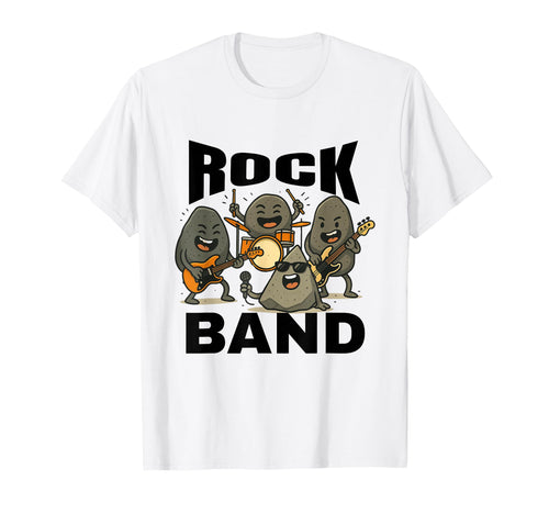 Rocks Band Rock Concert Drums Guitar T-Shirt - Custom Art Print Unisex - T-Shirt, Sweatshirt, Hoodie