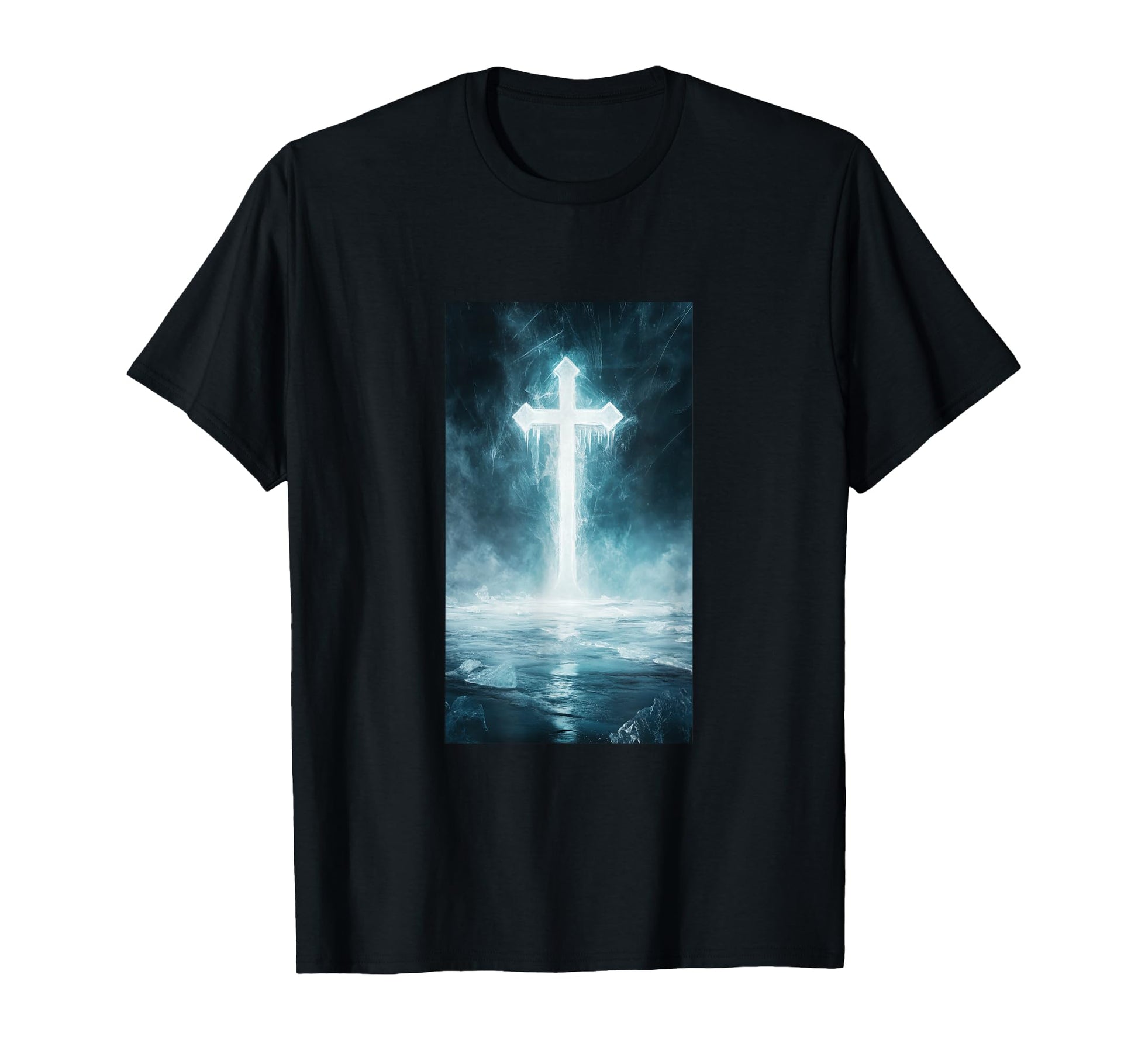Gothic Cross Grunge Aesthetic Y2K Goth T-Shirt - Custom Art Print Unisex - T-Shirt, Sweatshirt, Hoodie