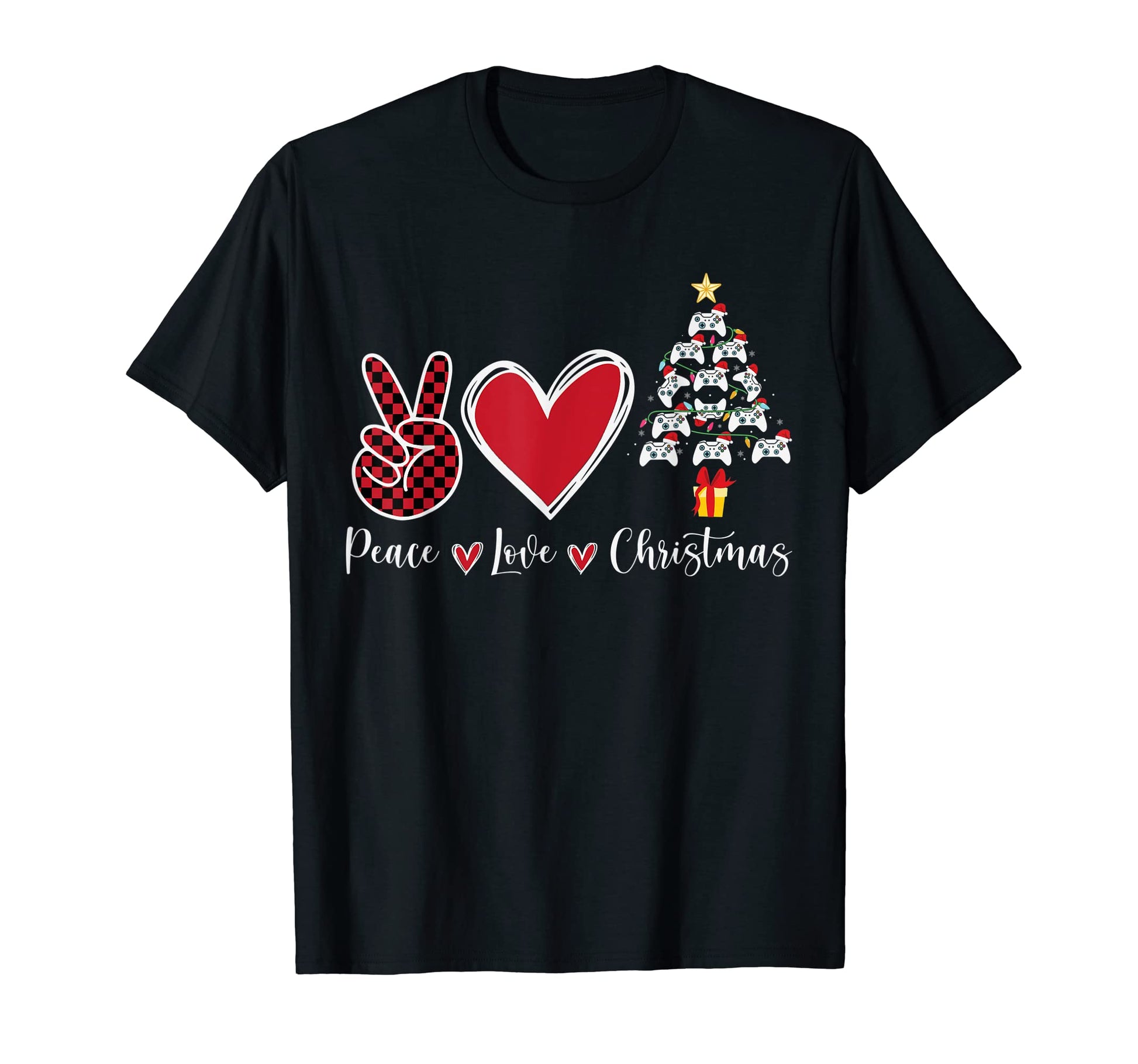 Peace Love Funny Gamer T-Shirt - Trendy Graphic for Adults - T-Shirt, Sweatshirt, Hoodie